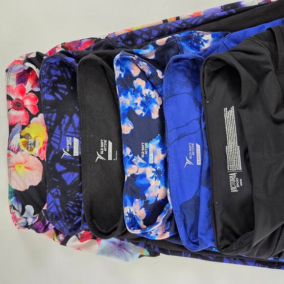 Old Navy Victoria Secret Leggings Print Colorful Vibrant Athleisure Set of 6 - Picture 8 of 9